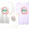 03. set tricouri familie personalizate mama tata copil primul paste oul roz Arta Traditiei