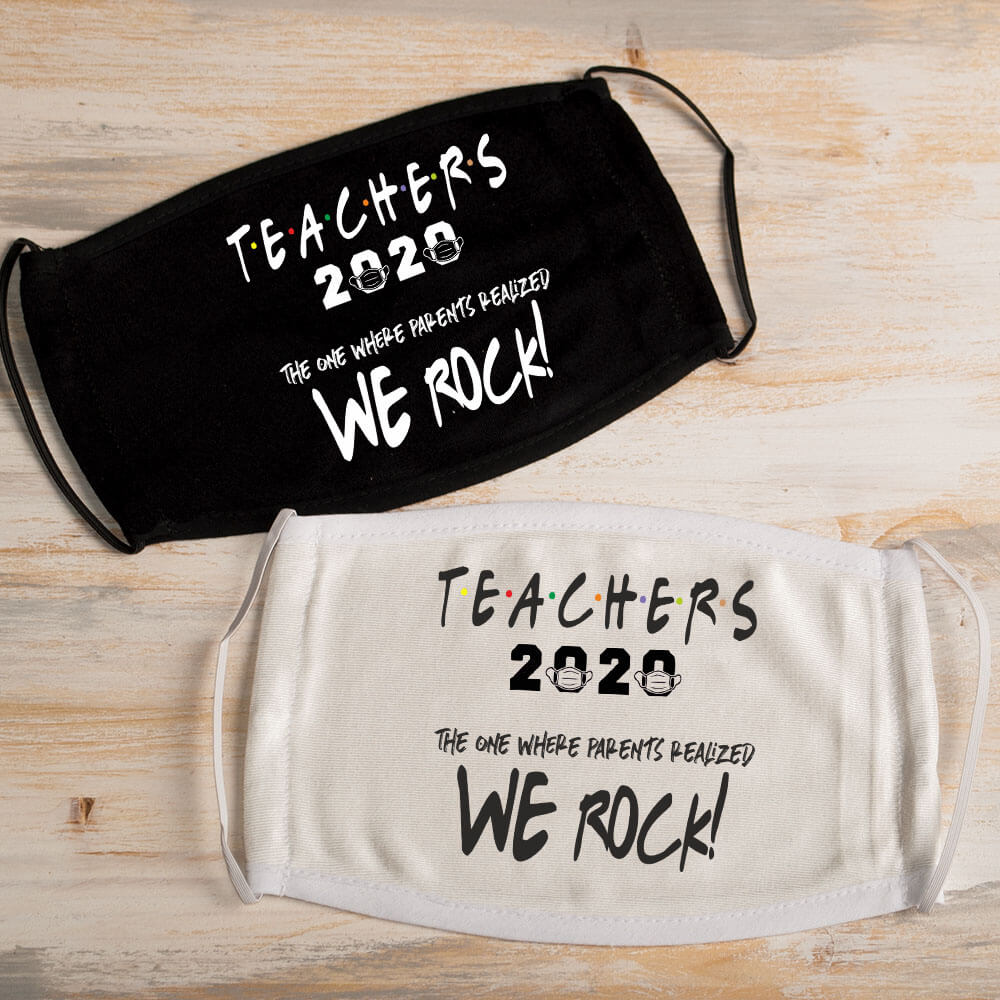 22. Profesori we rock masca neagra alba
